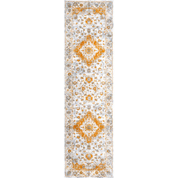 Indhira Ornate Medallion Persian Area Rug
